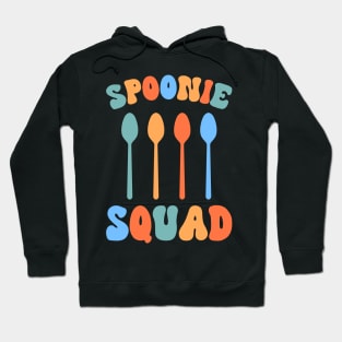 Spoonie Squad Colorful Spoons Retro Style Hoodie